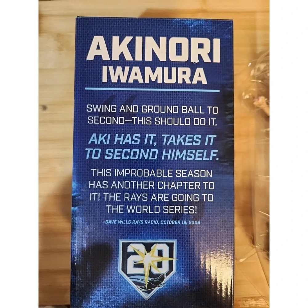 AKINORI IWAMURA  SGA TALKING BOBBLEHEAD  TB RAYS Dad's Day